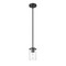 Z-Lite Thayer Pendant, 1-Light, 4.75 In.W x 7.5 In.H, Matte Black/Clear 742MP-MB - alternate 8